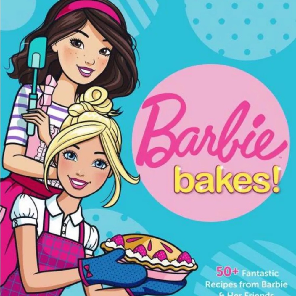 Barbie Bakes Cookbook - Pink and Blue